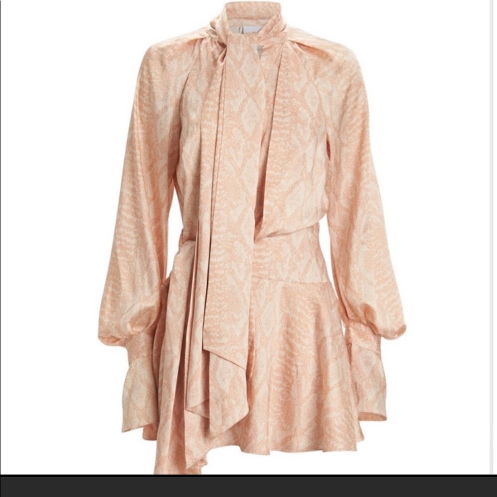 Never worn brand new Acler pink snack skin dress